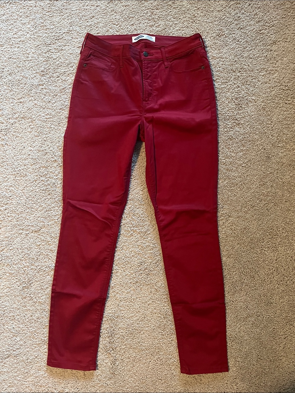 Old Navy Women's Deep Red Skinny Jeans